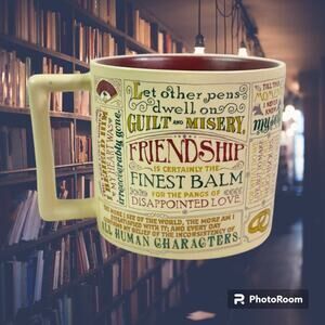 Jane Austen Ceramic 2017 Unemployed Philosophers Guild 12 Oz Coffee Mug